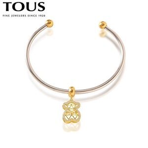 Tous Gold and Silver Bracelet with Bear Charm
